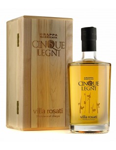Villa rosati grappa cl70 5 legni in legno