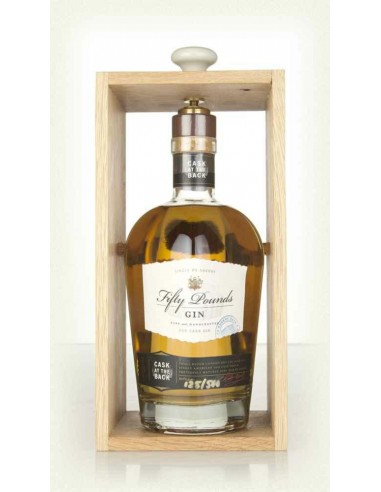 Gin fifty cl70 pounds cask at the back ast.