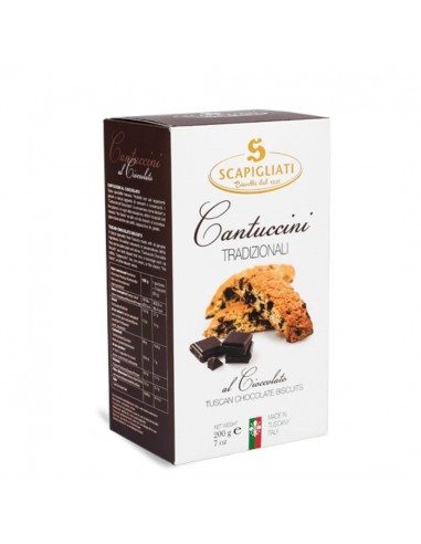 SCAPIGLIATI CANTUCCINI AL CIOCCOLATO GR.200