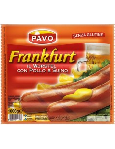 Pavo wurstel pollo e suino x7 gr.1000