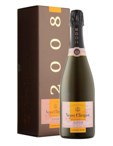 CHAMPAGNE CLICQUOT CL75 VINTAGE ROSE' 2008 AST.