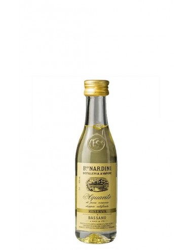 Nardini grappa cl3 acquavite bianca 40% mignon