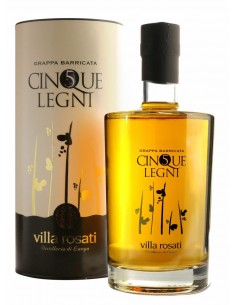 Villa rosati grappa cl70 5 legni tubo