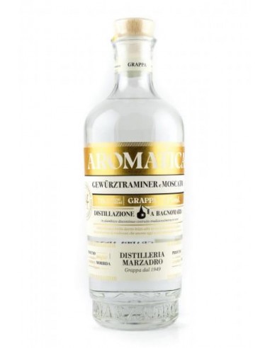 Marzadro grappa cl70 bivitigno aromatica 41%