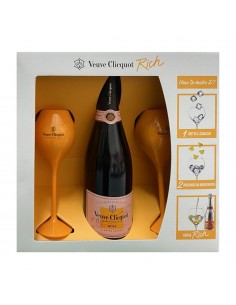 CHAMPAGNE CLICQUOT ROSE'PACK + 2 CALICI