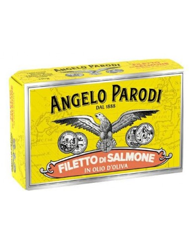 Angelo parodi salmone gr120 filetti olio oliva