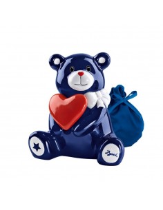 Baci orsetto blu ceramica gr.50