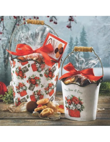 Flamigni secchielli metallo winter flowers gr.200