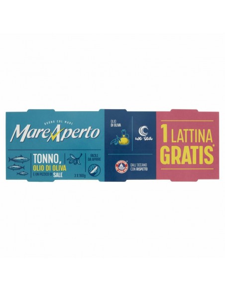 Mare aperto tonno gr80 3+1 olio oliva