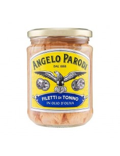 Angelo parodi tonno gr130 filetti vetro oliva