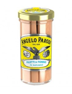 Angelo parodi tonno gr150 filetti al naturale vetro