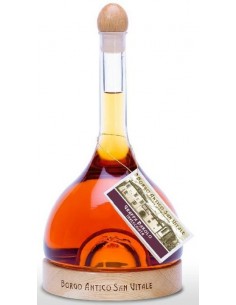 Borgo antico s.vitale grappa cl70 brunello inv.legno