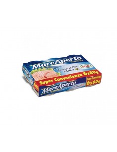 Mare aperto tonno gr80x6 olio oliva