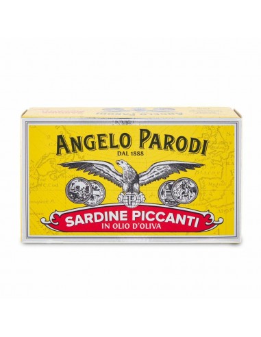 Angelo parodi sardine gr120 piccanti lattina
