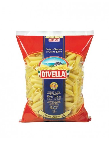 Divella pasta gr500 n30 penne zitoni