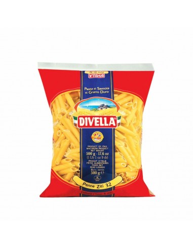 Divella pasta gr500 n32 penne ziti