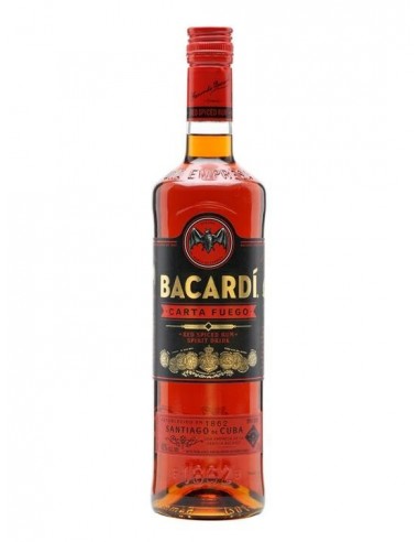 Rum bacardi cl100 cartafuego