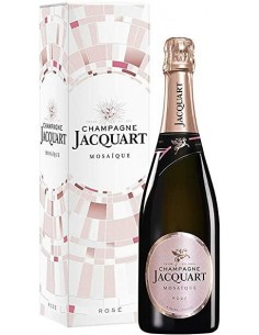 Champagne jacquart cl75 mosaique rose  brut ast