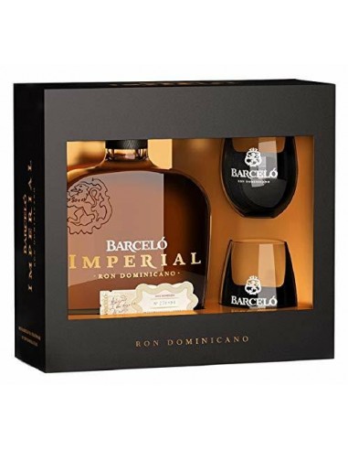 Ron barcelo imperial cl70 + 2 bicchieri
