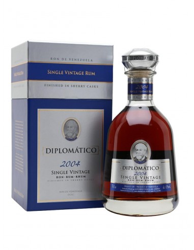Rum diplomatico cl70 single vintage 2004 ast.