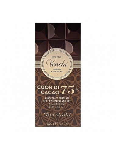 Venchi tavoletta gr100 cuor di cacao 75%