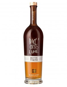 Marzadro grappa cl70 18 lune botte porto