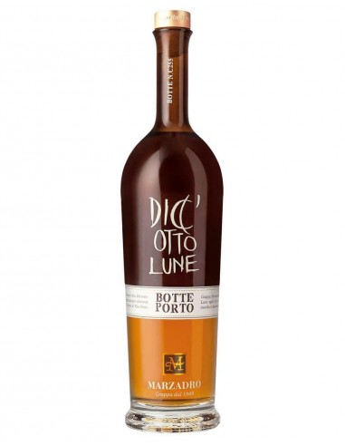 Marzadro grappa cl70 18 lune botte porto
