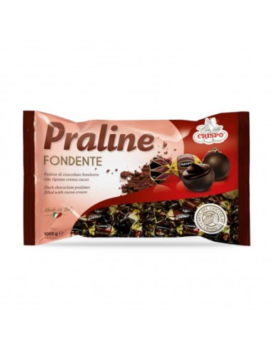 Crispo praline kg1 fondente con rip.crema cacao