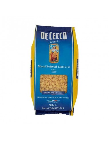 De cecco pasta gr500 n63 mezzi tubetti