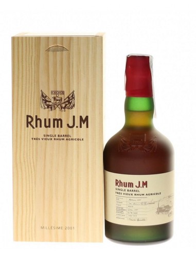 Rhum j.m vieux cl.50 2001 single barrel
