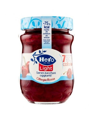 Hero confettura light gr280 ciliegie rosse