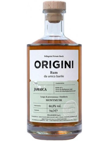 Rum origini cl70 jamaica 60,8% monymusk