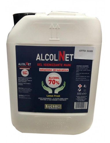 Bagnoli alcolnet lt5 ricarica igienizzante mani