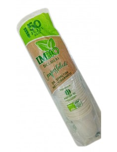 Imb bio bicchieri cc80 compostabili 50pz