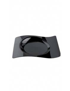 Gold plast piatto catering nero mm220x180 x12