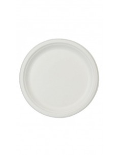 Alfa bio piatti 18cmx25pz rotondo bianco
