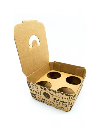 Alfa bio porta bicchieri asporto univ.50pz cm25x25