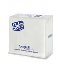 Sabry tovaglioli elegance 25x25 bianchi