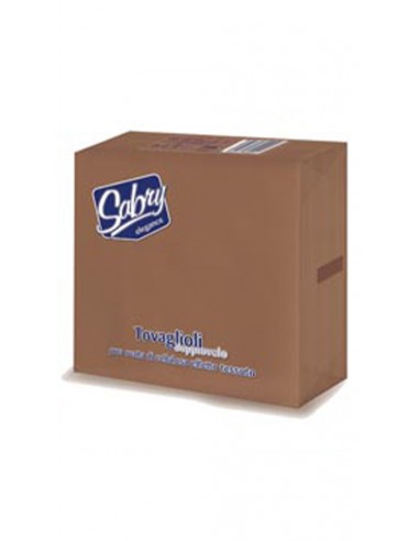 Sabry tovaglioli elegance 38x38 cioccolato