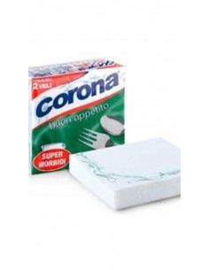 Corona tovaglioli 2v. 33x33 celeste x45