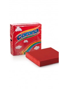 Corona tovaglioli 2v. 33x33 bordeaux x45