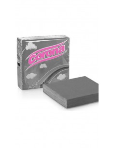 Corona tovaglioli 2v. 33x33 nero x45