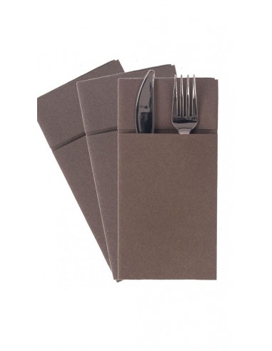 Plus tovagliolo tasca cm40x32 pz50 cacao