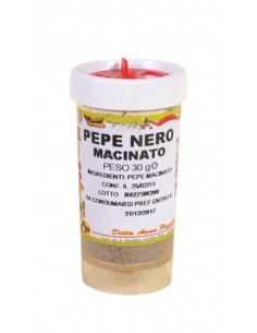 Pezzella pepe nero gr80 macinato barattolo