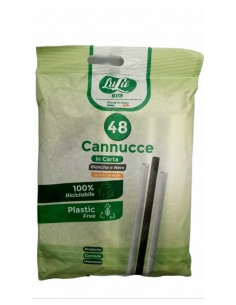 Lulu cannucce carta cm20x6 pz50 nere