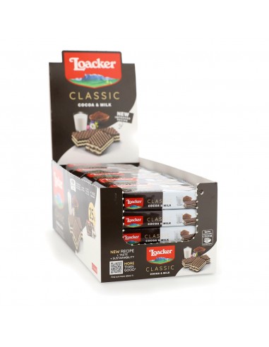 Loacker cocoa & milk gr45x25pz box