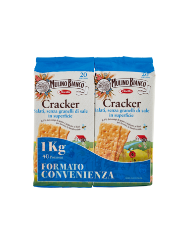 Mulino bianco crackers non salati bipacco gr500x2