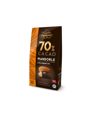 Crispo mandorle gr130 ciocc.fondente 70%