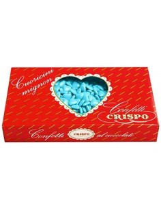 Crispo confetti kg1 mini cuoricini celeste