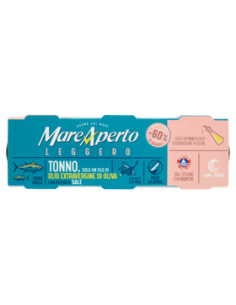 Mare aperto tonno gr60x3 olio ex.oliva leggero